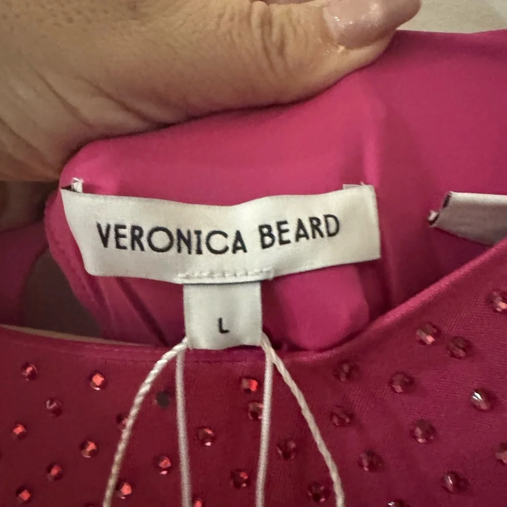 Veronica Beard Fuchsia Long-Sleeve Dress - Picture 8 of 11